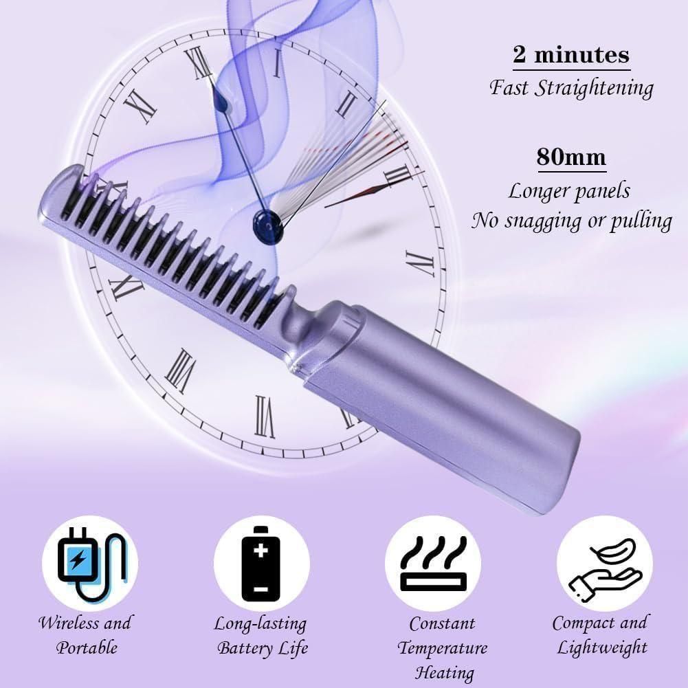 💇♀️Meneflix™ Mini Cordless Hair Straightener | USB Rechargeable