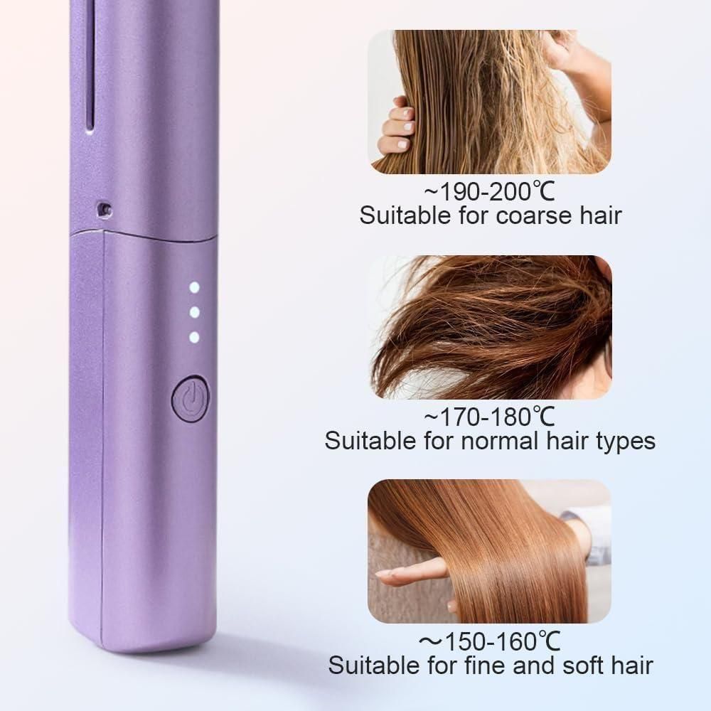 💇♀️Meneflix™ Mini Cordless Hair Straightener | USB Rechargeable