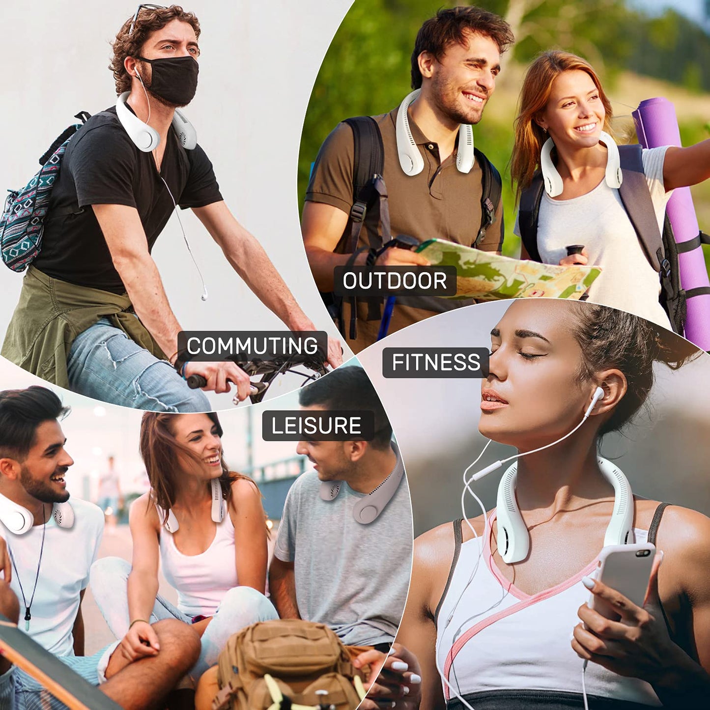 Bladeless Neck Fan Pro™ – Stay Cool Anywhere, Hands-Free!