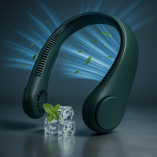 Bladeless Neck Fan Pro™ – Stay Cool Anywhere, Hands-Free!