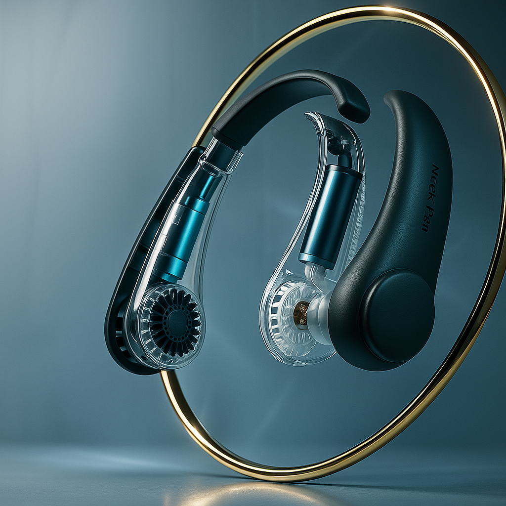 Bladeless Neck Fan Pro™ – Stay Cool Anywhere, Hands-Free!