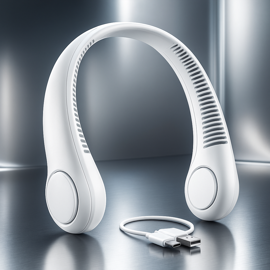 Bladeless Neck Fan Pro™ – Stay Cool Anywhere, Hands-Free!
