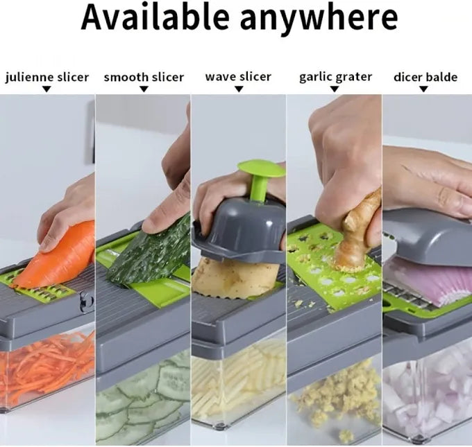 14-in-1 Magic Vegetable Chopper – Chop, Slice & Dice in Seconds”