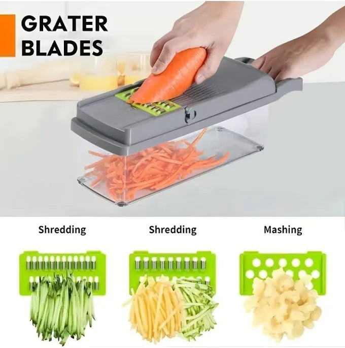 14-in-1 Magic Vegetable Chopper – Chop, Slice & Dice in Seconds”